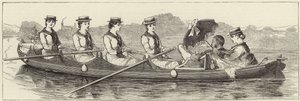 Náčrtky z parního startu na Henley Regatta od English School