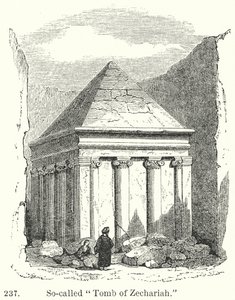 Tzv. "Zachariášův hrob" (rytina) od English School