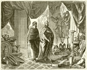 Solon v pokladnici Croesus od English School