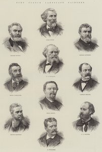 Někteří francouzští krajináři (rytina) od English School