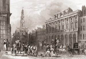 Somerset House, The Strand, Londýn, Anglie od English School