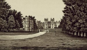 Jižní fronta, hrad Windsor od English School