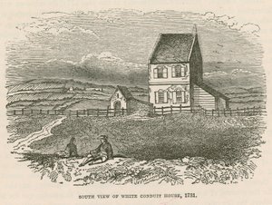 Jižní pohled na White Conduit House, Islington, Londýn od English School