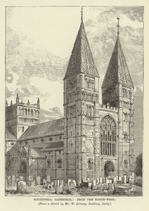 Southwell Cathedral, od severozápadu od English School