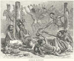 Sowrah Marriage (rytina) od English School