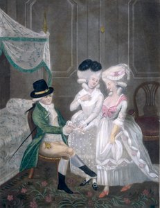 Sr. Timothy Thicketts první kotouč do Londýna, nebo, místo Krásek králů, losování o --, 1781 od English School