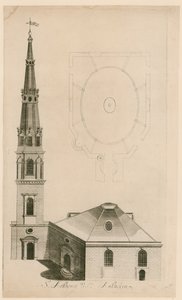 St Antholin, Londýn od English School