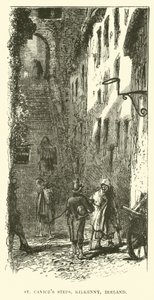 St Canices Steps, Kilkenny, Irsko od English School