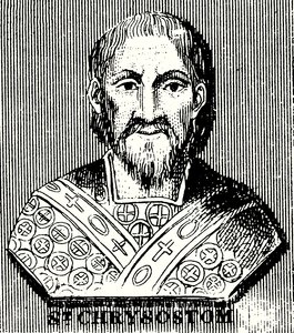 St Chrysostom (rytina) od English School