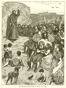 Kázání svatého Kolumba v Ioně, n. l. 564 od English School