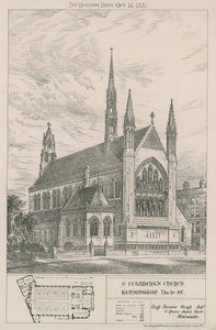 Kostel St Cuthberts, Kensington od English School