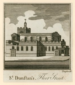 St Dunstans, Fleet Street, Londýn od English School