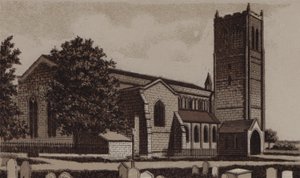 Kostel svatého Jana (litho) od English School