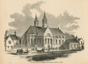 Kostel St Judes v Bethnal Green od English School