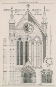 Kostel St Mary Abbots, Kensington od English School