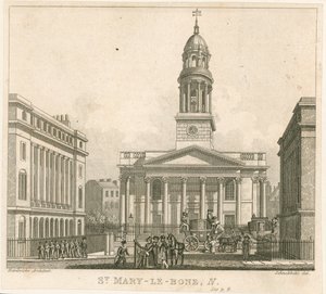 Kostel St Marylebone, Londýn od English School