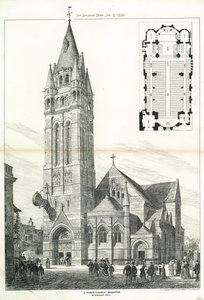 Kostel St Marys, Brighton od English School