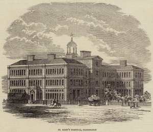 Nemocnice St Mary, Paddington (rytina) od English School