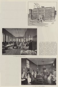 Nemocnice St Mary, Paddington (litho) od English School