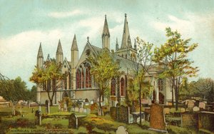 Kostel svatého Mikuláše, Great Yarmouth (barevné lito) od English School