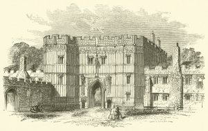 St Osyth Priory (rytina) od English School