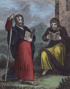 St Paul, Timothy (barevná rytina) od English School