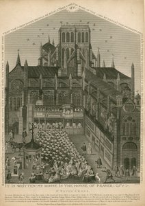 St Pauls Cross, Londýn, jak to vypadalo 26. března 1620 od English School