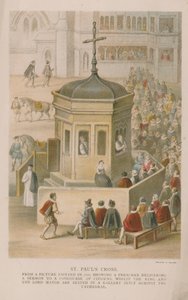 Kříž svatého Pavla z obrazu namalovaného v roce 1616 od English School
