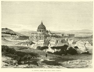 St Peters, z Villa Doria Pamfili od English School
