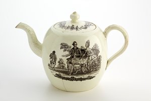 Čajová konvice Staffordshire Wedgwood, cca 1775-85 (krémové nádobí) od English School