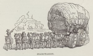 Stage-waggon (rytina) od English School