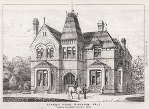 Stanley House, Kingston Vale (rytina) od English School