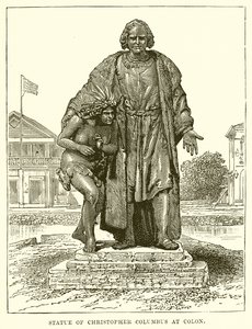 Socha Kryštofa Kolumba v Colonu od English School