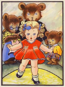 "Zastavte ji!" (barevná litografie) od English School