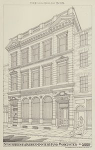 Stourbridge and Kidderminster Bank, Worcester (rytina) od English School