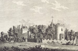 Strawberry Hill: North Front, 1784 od English School