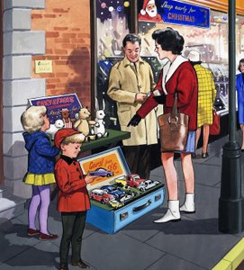 Pouliční Hawker od English School