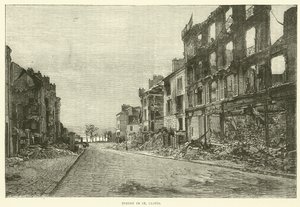 Ulice v St Cloud, listopad 1870 od English School