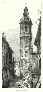 Ulice ve Valencii (rytina) od English School