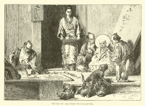 Ateliér japonského řezbáře od English School