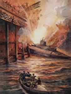 Ponorka C3 plná výbušnin nabíjí krtka v Zeebrugge od English School
