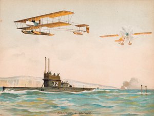 Ponorky a hydroplány (chromolitho) od English School