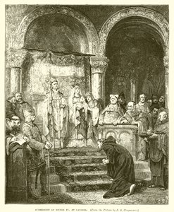 Podání Jindřicha IV v Canossa od English School