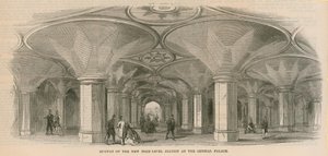 Podchod nové vysoké stanice v Crystal Palace od English School