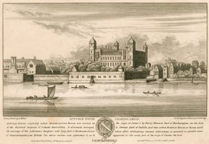 Suffolk House (později Northampton House a Northumberland House), Charing Cross, Londýn od English School
