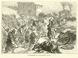 Kapitulace Bourbakis armády, leden 1871 od English School