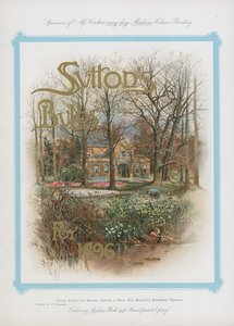 Suttons Bulbs pro rok 1896 od English School