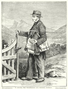 T Eccles, Windermere and Winster Postman (rytina) od English School