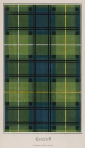Tartan z klanu Campbell od English School
