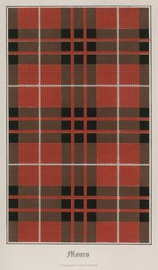 Tartan z klanu Munro od English School